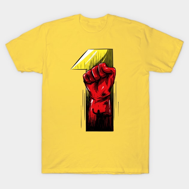 1 Punch! T-Shirt by Gil